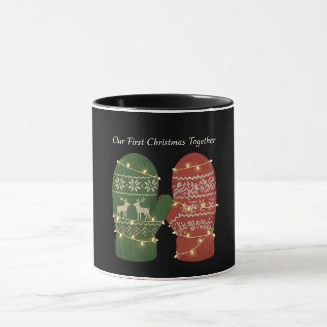Mug Notre Premier Noël Ensemble Douillet Tricoté (Centre)