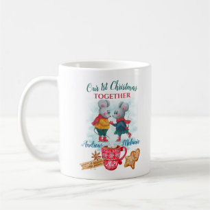 Mug Notre premier Noël ensemble Personnalisé mignon