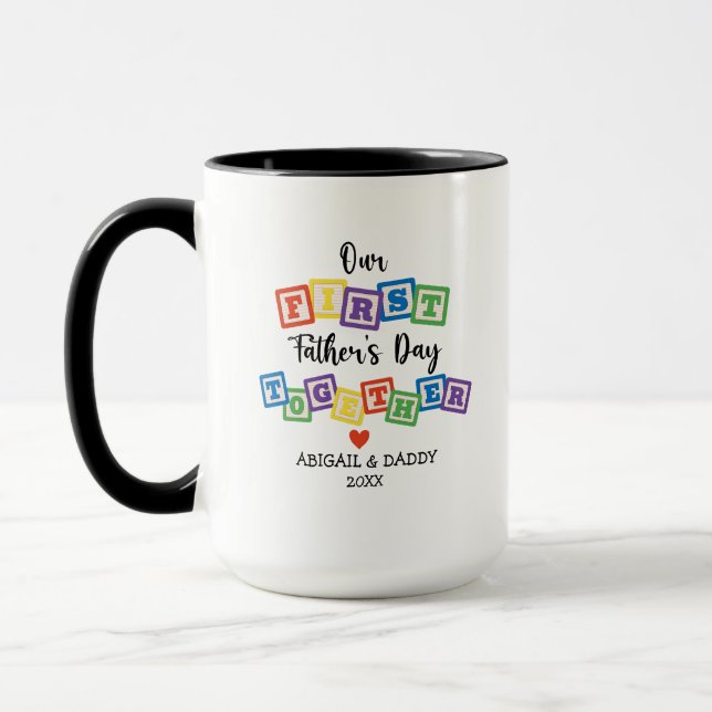 MUG NOTRE PREMIÈRE FÊTE DES PÈRES ENSEMBLE (Gauche)