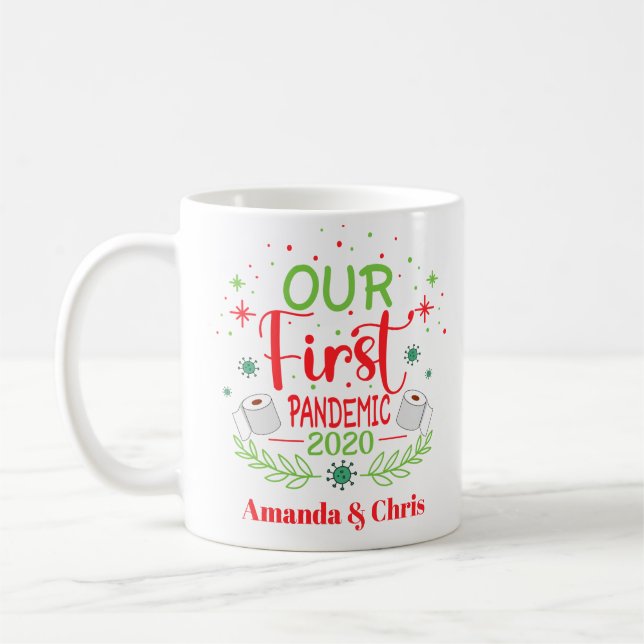 Mug Notre première pandémie 2020 par an pour se souven (Gauche)