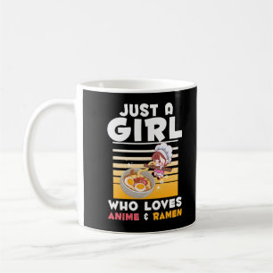 Mug nouilles japonaises Ramen Anime Girl Manga Otaku