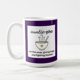 Mug Nouilles Soupe Tante-Pho Hugs Anti-Fascisme