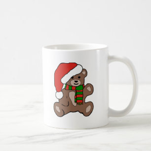 Mug Nounours de Noël avec le casquette de Père Noël