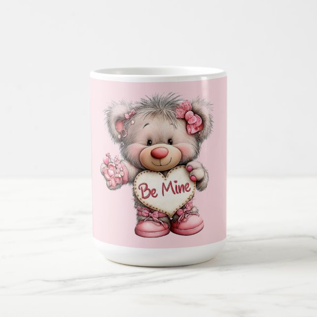 Mug Nounours Teddy avec Bouquet de coeurs (Centre)