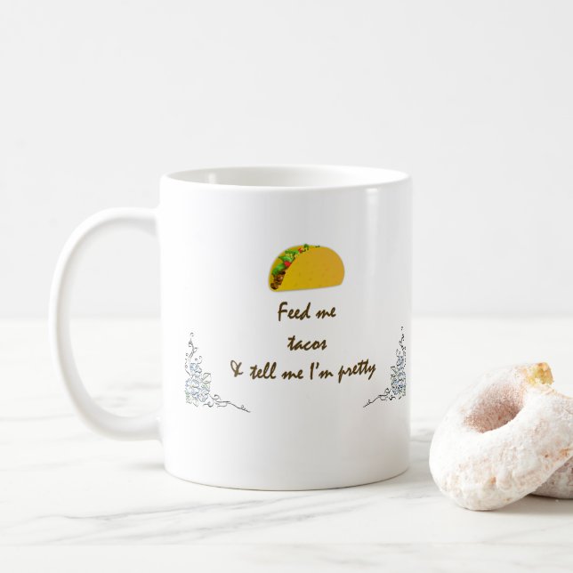 Mug Nourrir moi Tacos (Avec donut)