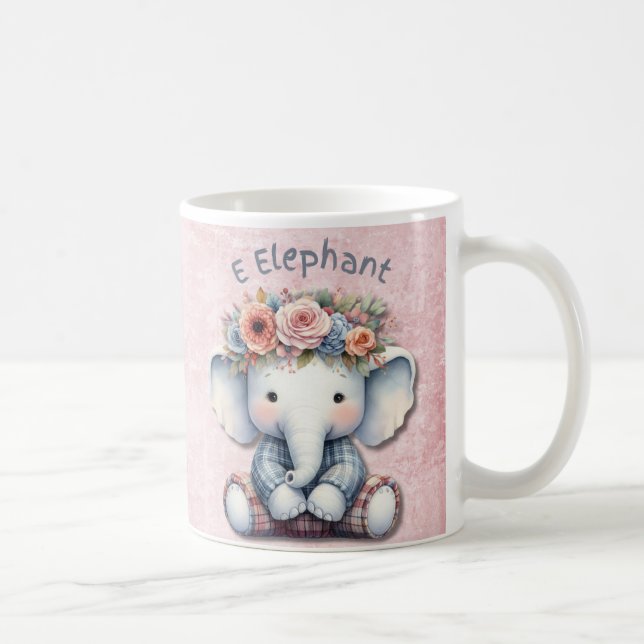 Mug Nourriture À Thème Éléphant : Décor Adorable (Droite)