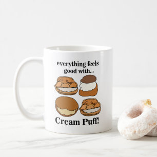 Mug Nourriture de dessert de chou à la crème