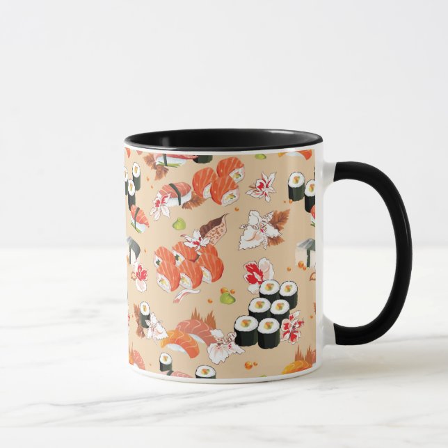 Mug Nourriture japonaise : Motif 3 de sushi (Droite)