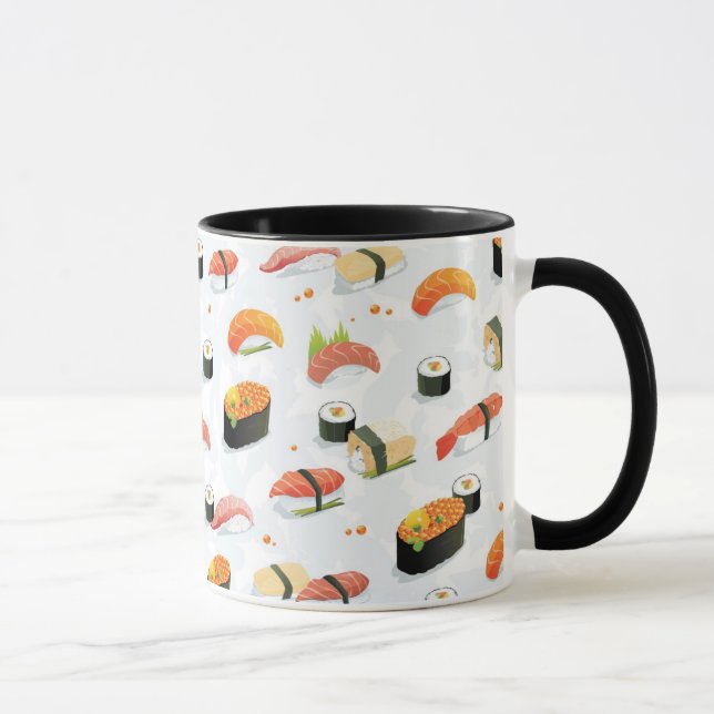Mug Nourriture japonaise : Motif de sushi (Droite)
