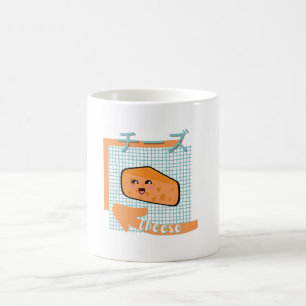 Mug nourriture kawaii - fromage mignon, orange, turquo