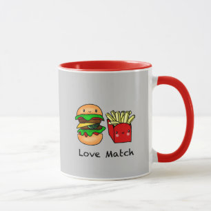 Mug Nous allons ensemble comme burger et frites person