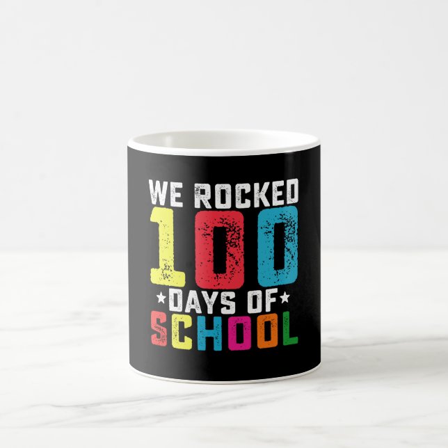 Mug Nous avons cartonné 100 jours d'école Enseignant É (Centre)
