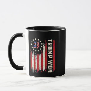 Mug Nous avons gagné TRUMP INAUGURATION Drapeau améric