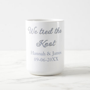 Mug nous avons noué le nœud nom mariage date de fiança