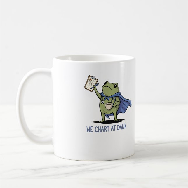 Mug Nous Chartons à l'Aube Grenouille Infirmière - Che (Gauche)