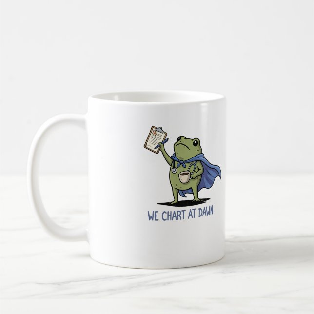 Mug Nous Chartons à l'Aube Grenouille Infirmière - Che (Gauche)