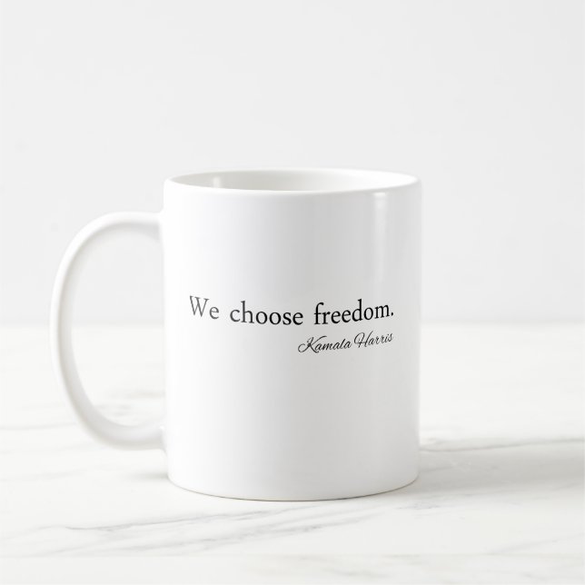 Mug Nous choisissons Freedoom Kamala Harris (Gauche)