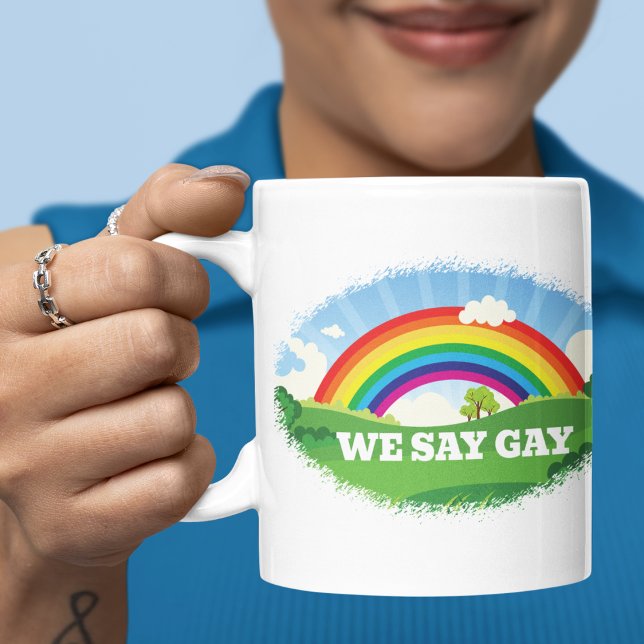 Mug Nous disons Gay Rainbow Pride (Créateur téléchargé)