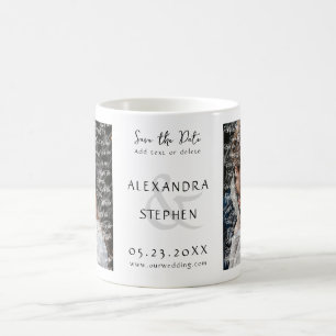 Mug Nous faisons Elegant Script moderne Photo Mariage 
