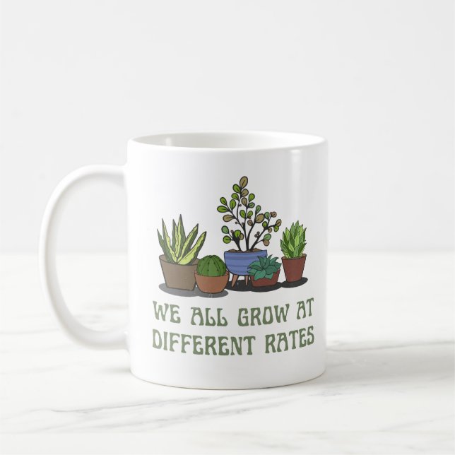Mug nous grandissons tous à des rythmes différents amo (Gauche)