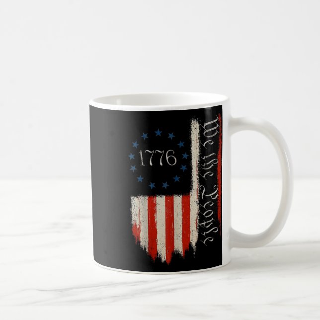 Mug Nous Le Peuple 1776 Jour de l'Indépendance des Éta (Droite)