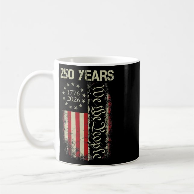 Mug Nous Le Peuple 250 Ans Amérique 1776-2026 250e 4t (Gauche)