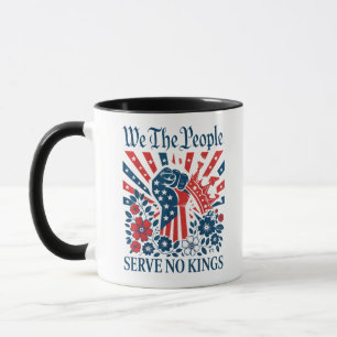Mug Nous Le Peuple Ne Servons Aucun Roi Etoiles Bandes