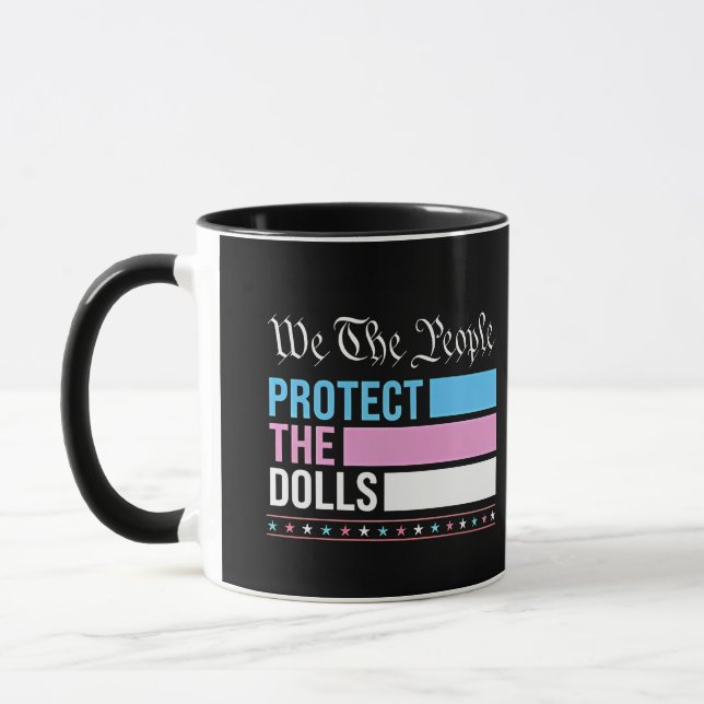 Mug Nous Les Gens Protégeons Les Poupées LGBT Transgen (Gauche)