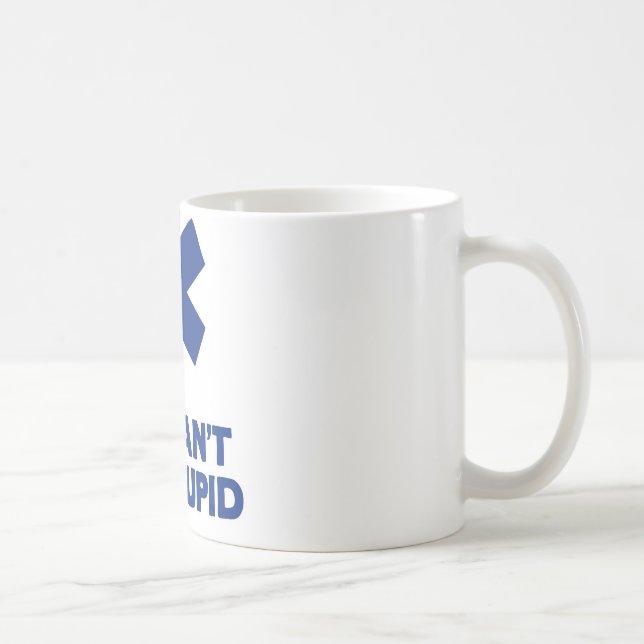 Mug Nous ne pouvons pas fixer stupide (Droite)