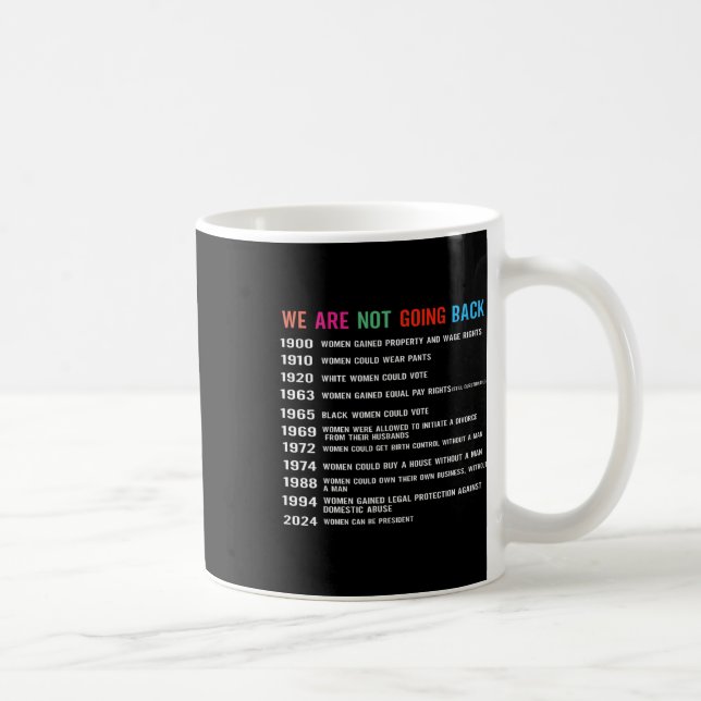 Mug Nous Ne Reviendrons Pas Sur Les Droits De Vote (Droite)