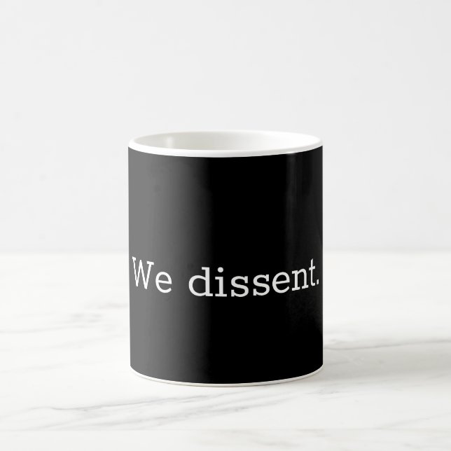 Mug Nous ne sommes pas d'accord avec la pâte à café (Centre)