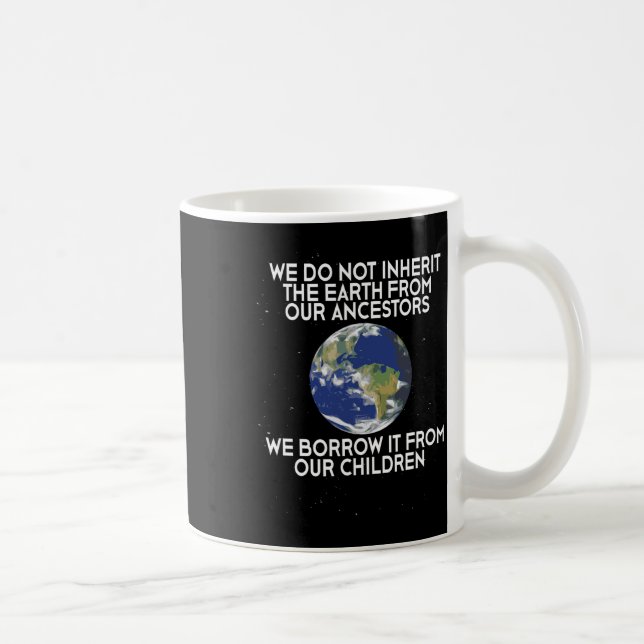 Mug Nous n'héritons pas du Jour des terres des science (Droite)