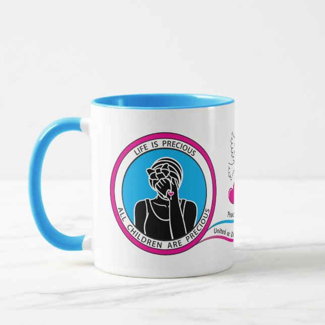 Mug Nous pleurons tous de la même façon 2 roses (Gauche)