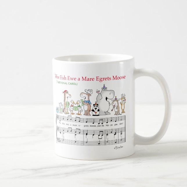 Mug NOUS POISSONS EWE A MARE EGRETS MOOSE Sandra Boynt (Droite)