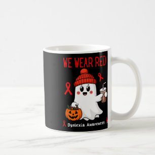 Mug Nous Portons Dyslexie Rouge Mois de sensibilisatio