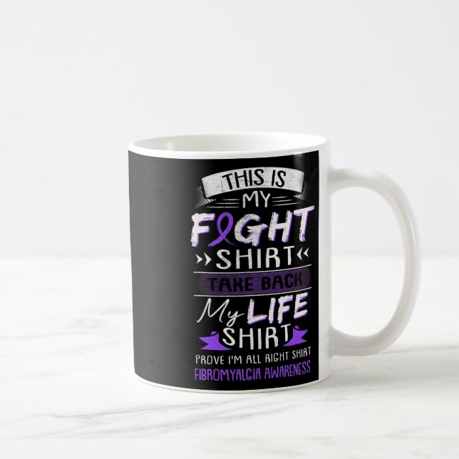 Mug Nous Portons Violet Fibromyalgie Sensibilisation R (Droite)
