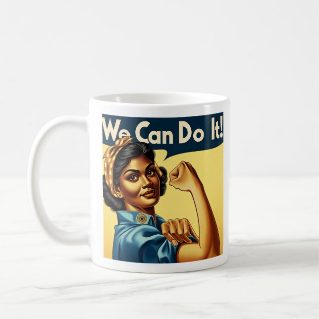 Mug Nous pouvons le faire - Indian Rosie le Riveter (Gauche)