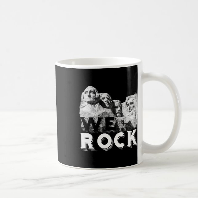 Mug Nous Rock Mont Rushmore Présidents Sculpture Drôle (Droite)