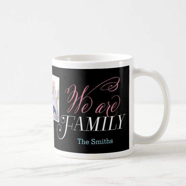 Mug Nous Sommes Famille Photo Musique Personnalisée (Droite)