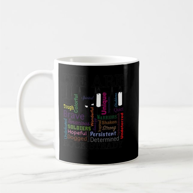 Mug Nous sommes Rock Steady Femmes Boxing Word Art 770 (Gauche)