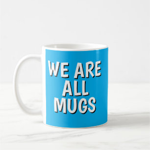 Mug "Nous sommes tous des pigeons" – Bleu céramiqu