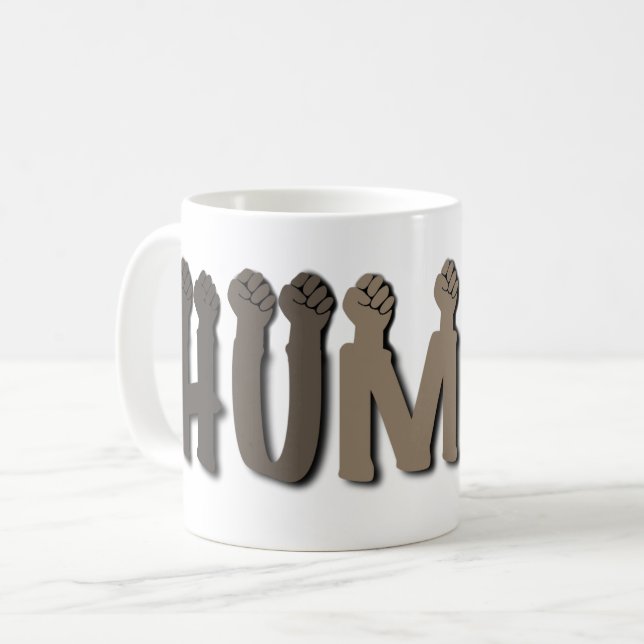 Mug Nous sommes tous humains (Devant gauche)