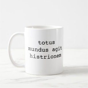 Mug Nous sommes tous les joueurs, histrione d'agit de
