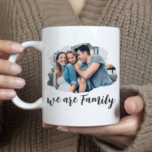 Mug Nous sommes une famille simple photo de famille