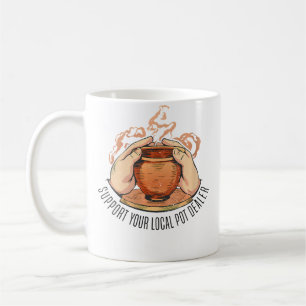 Mug Nous soutenons votre poterie céramique de revendeu
