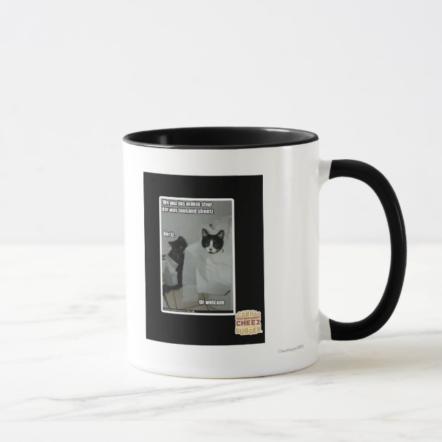 Mug Nous sur de makin de jus de wuz (Droite)