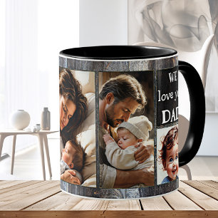 Mug Nous t'aimons Heureux Papa Photo