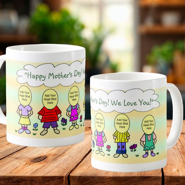 Mug Nous t'aimons Maman Cadeau (Créateur téléchargé)