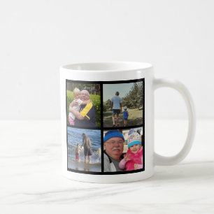 Mug Nous t'aimons Papy Collage de photos personnalisé