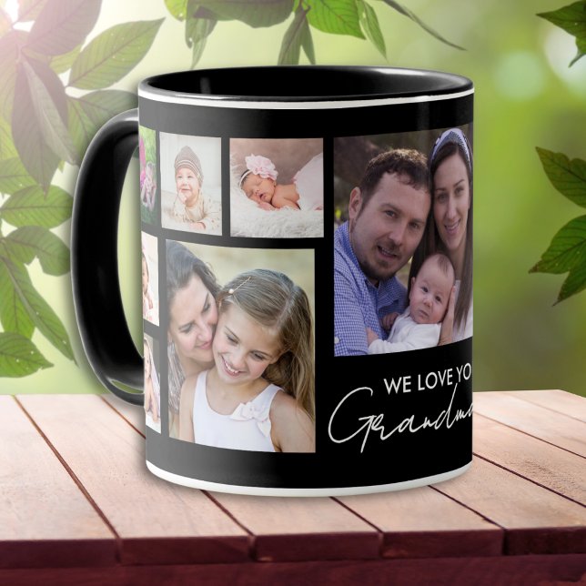 Mug Nous vous aimons grand-mère 13 Collage de photos N (Créateur téléchargé)